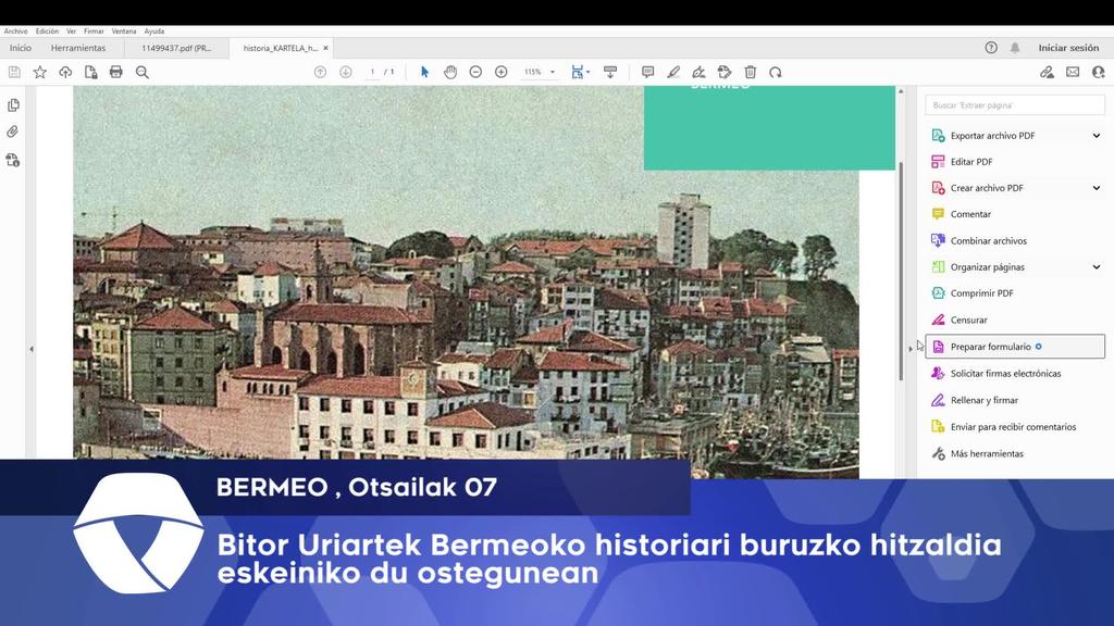 Bitor Uriartek Bermeoko historiari buruzko hitzaldia eskeiniko du