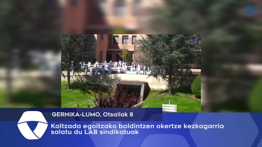 Kaltzada egoitzako baldintzen okertze kezkagarria salatu du LAB sindikatuak