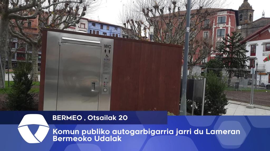 Komun publiko autogarbigarria jarri du Lameran Bermeoko Udalak