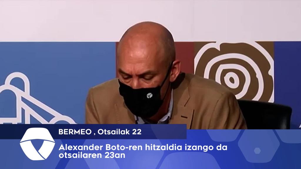 Alexander Botoren hitzaldia izango da Bermeoko EAJ-ren eskutik