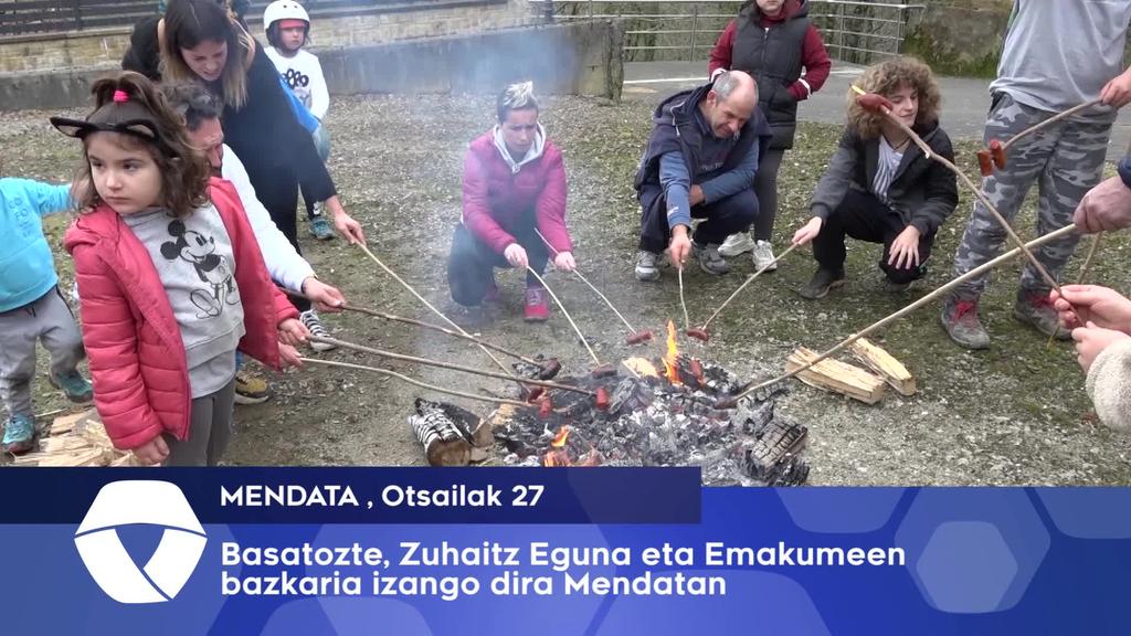 Basatozte zuhaitz Eguna eta Emakumeen bazkaria izango dira Mendatan