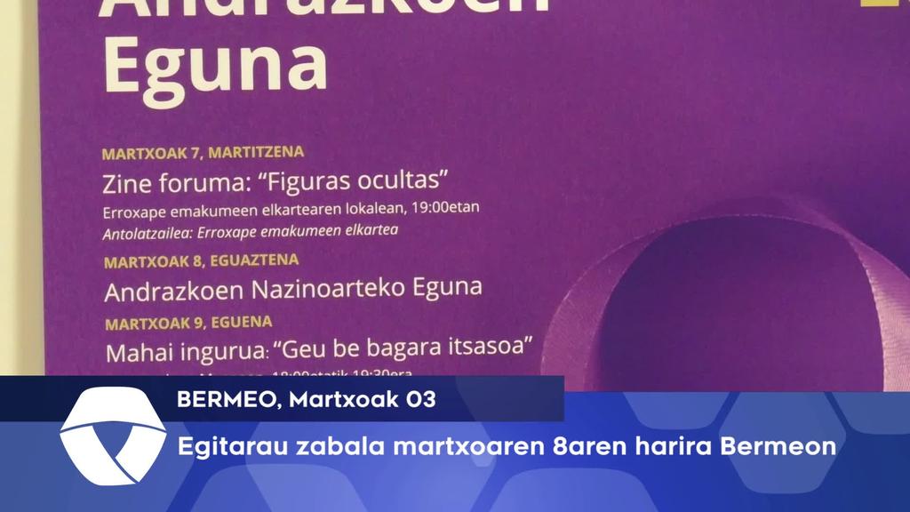 Egitarau zabala martxoaren 8aren harira Bermeon