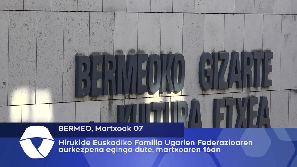 Hirukide Euskadiko Ugarien Federazioaren aurkezpena ehingo da martxoaren 16an
