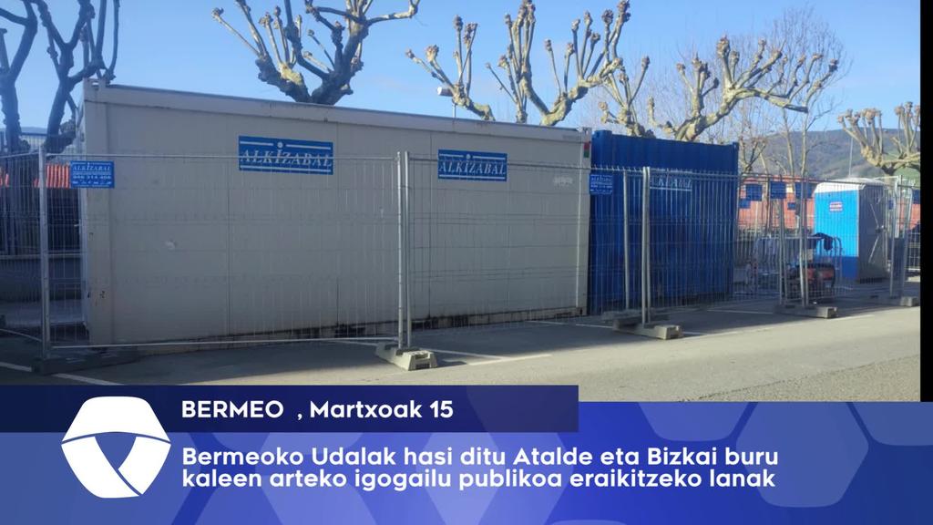 Hasi dira Atalde eta Bizkai buru arteko igogailuaren lanak