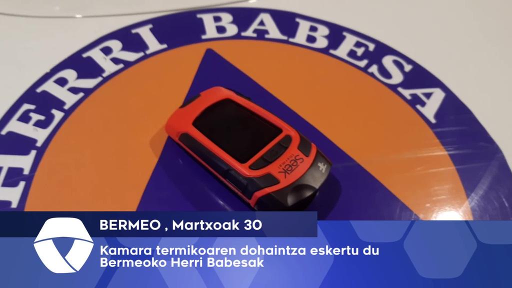 Kamara termikoa jaso du dohaintzan Bermeoko Herri Babesak