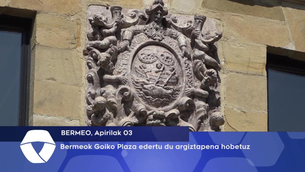 Bermeok Goiko Plazaren argiztapena hobetu du, eraikina edertuz