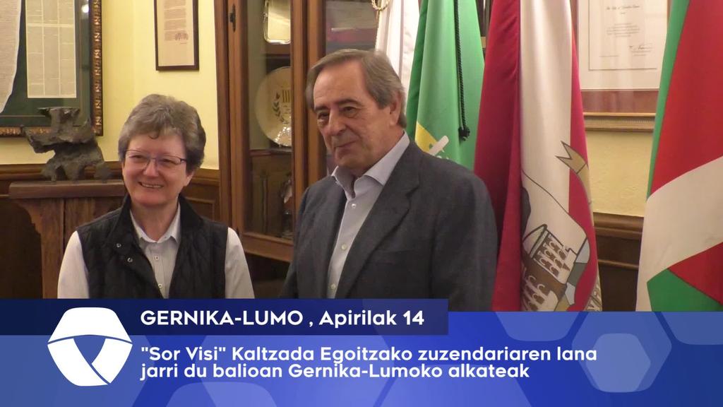 Gernika-Lumoko alkateak Kaltzada egoitzako zuzendariaren lana balioan jarri du
