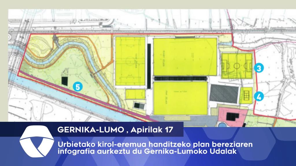 Urbietako kirol eremuaren handitze plana aurkeztu du Gernika-Lumoko Udalak