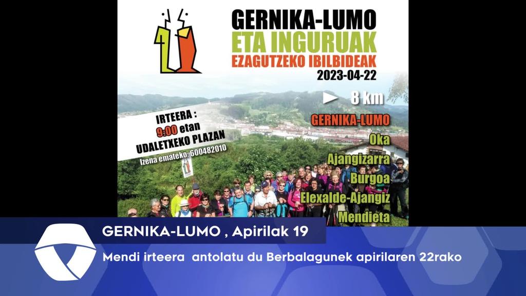 Berbalagunek mendi irteera antolatu du apirilaren 22rako