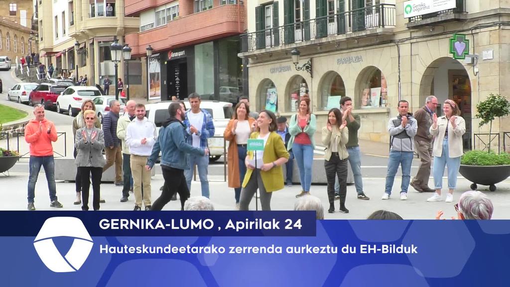Hauteskundeetarako zerrenda aurkeztu du Gernika-Lumoko EH-Bilduk