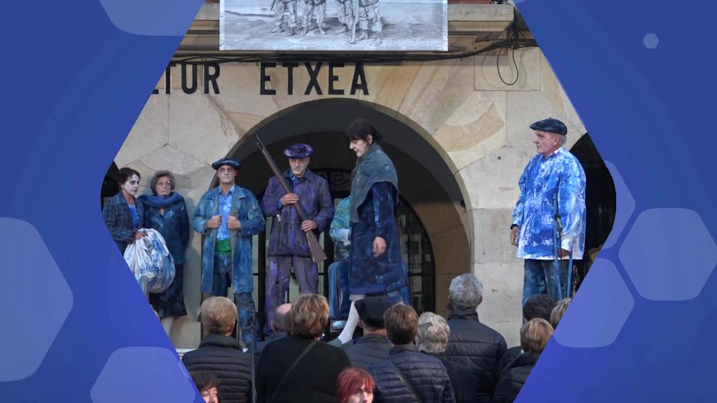 Gernika Garretan kale Antzerkia eta kandelen ibilbidea