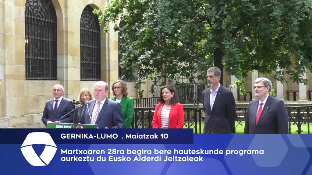 Maiatzaren 28ra begira bere hauteskunde programa aurkeztu du EAJ-k
