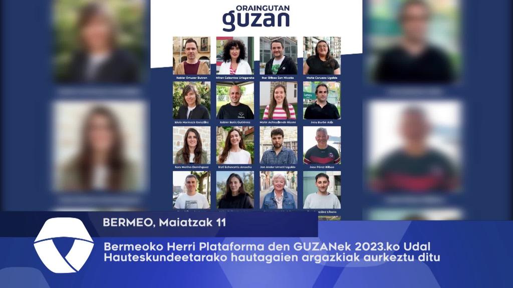 Bermeoko Herri Plataforma den GUZANek 2023.ko Udal Hauteskundeetarako hautagaien argazkiak aurkeztu ditu