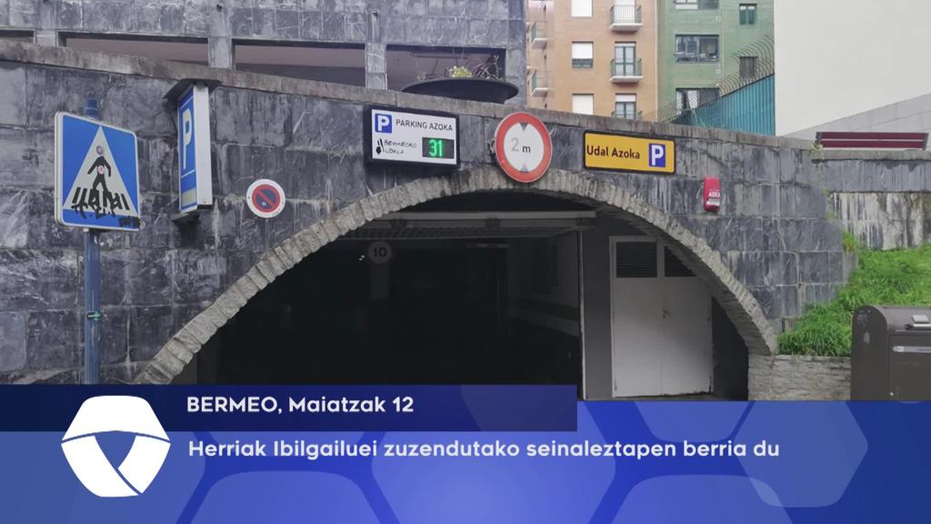 Ibilgailuei zuzendutako seinaleztapen berria Bermeon