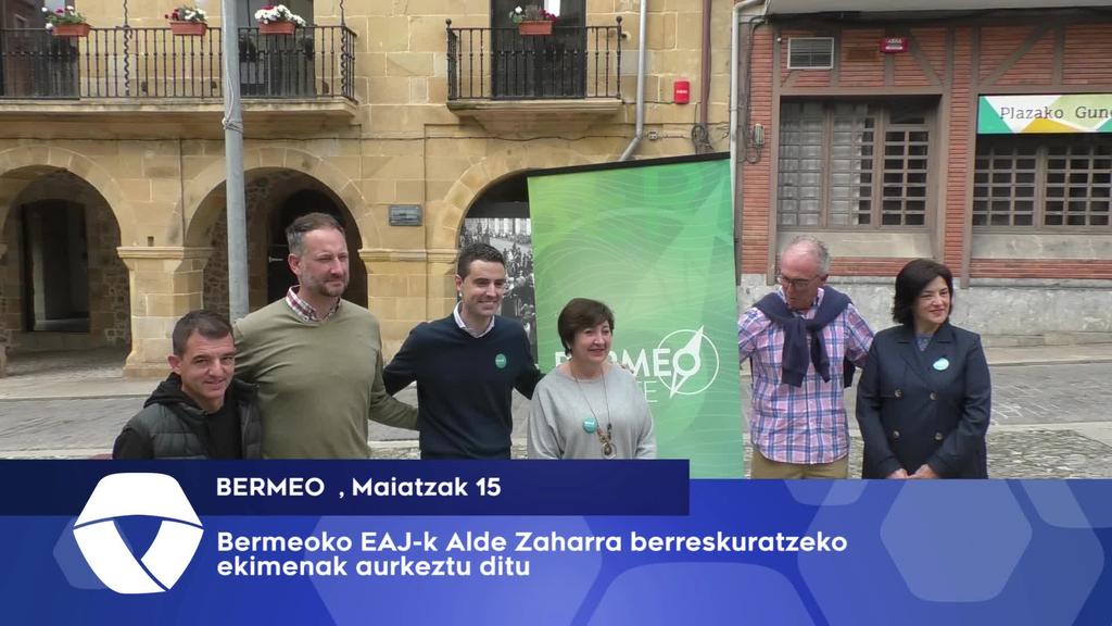 Bermeoko EAJ-k Alde Zaharra berreskuratzeko ekimenak aurkeztu ditu