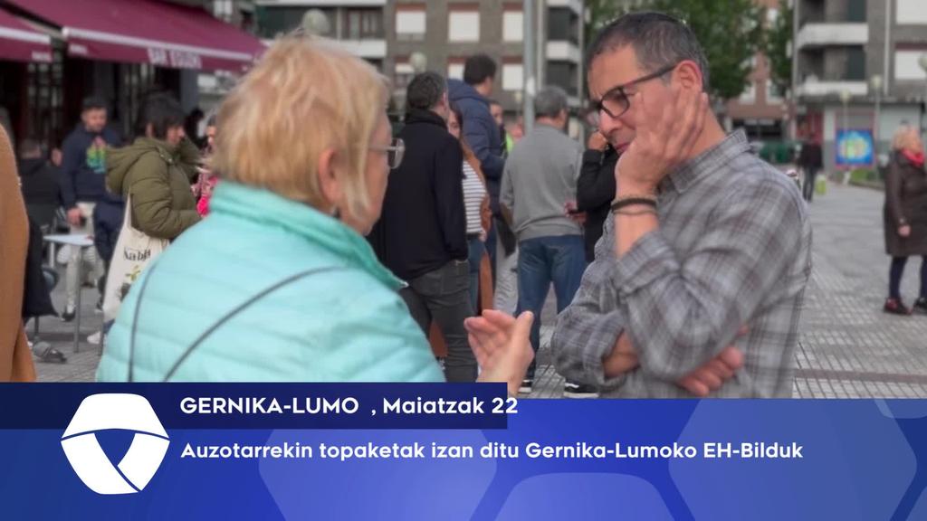 Auzotarrekin izan da egunotan Gernika-Lumoko EH-Bildu