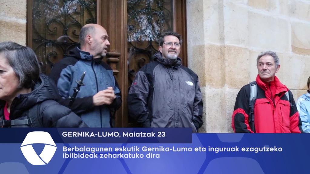 Berbalagunen eskutik Gernika-Lumo eta inguruak ezagutzeko ibilbideak zeharkatuko dira