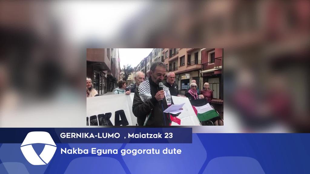 Nakba Eguna izan dute gogoan