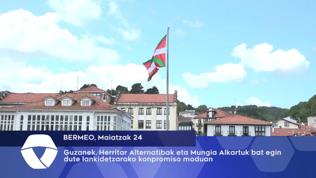 Guzanek, Herritar Alternatibak eta Mungia Alkartuk bat egin dute lankidetzarako konpromisoa hartuz