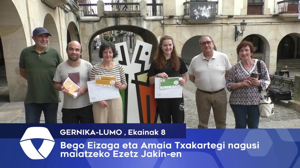 Bego Eizaga eta Amaia Txakartegi nagusi maiatzeko Ezetz Jakin lehiaketan