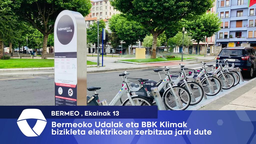 Bizikleta elektrikoen zerbitzua jarri dute martxan Bermeoko Udalak eta BBK Klimak