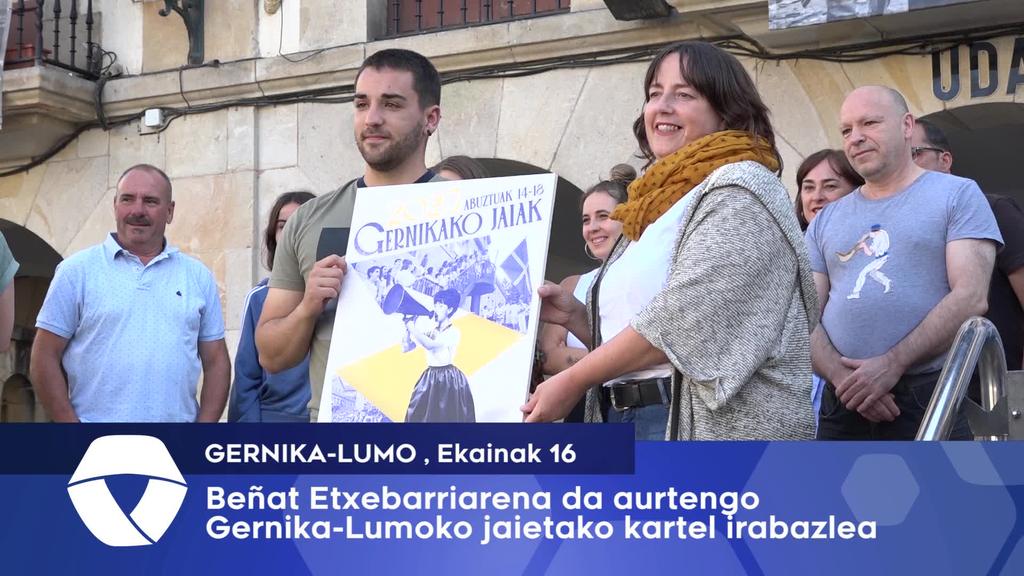 Beñat Etxebarriarena da aurtengo jaietako kartel irabazlea