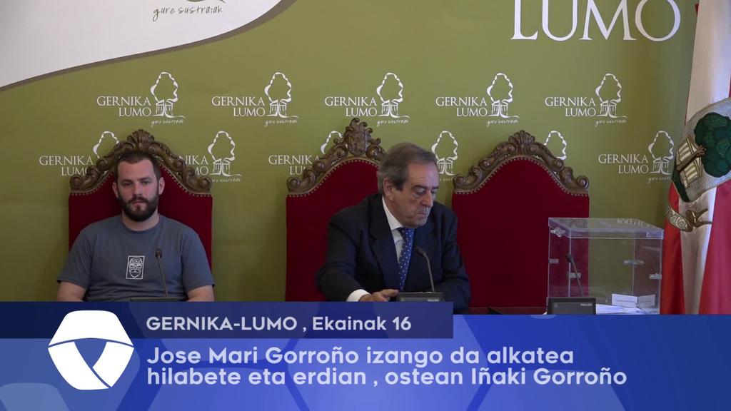 Hilabete eta erdian Jose Mari Gorroño izango da  alkatea ostean Iñaki Gorroño