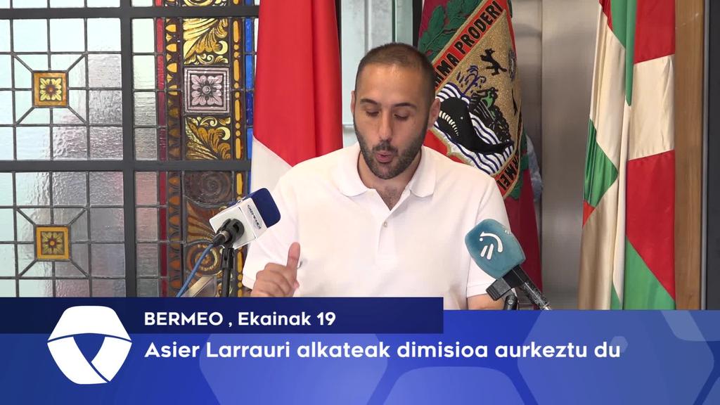Asier Larrauri alkateak dimisioa aurkeztu du