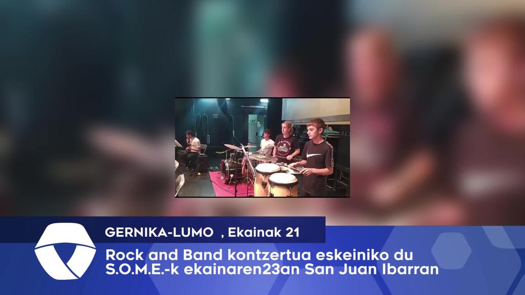 Rock and Band kontzertua eskeiniko du SOMEK ekaianaren 23an