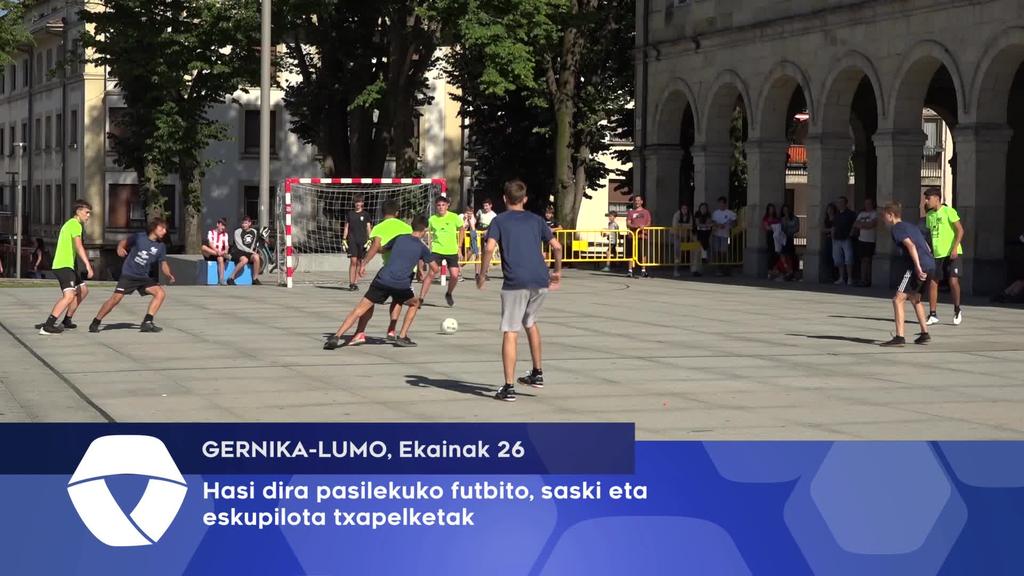 Hasi dira pasilekuko futbito, saski eta esku pilota txapelketak