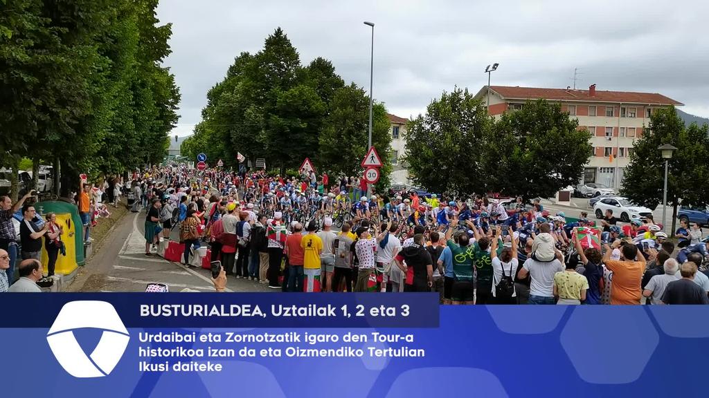 Urdaibai eta Zornotzatik igaro den Tour-a historikoa izan da eta Oizmendiko Tertuliuan ikusi daiteke