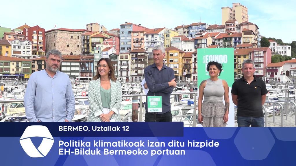 EH Bilduk politika klimatikoak izan ditu hizpide Bermeoko portuan