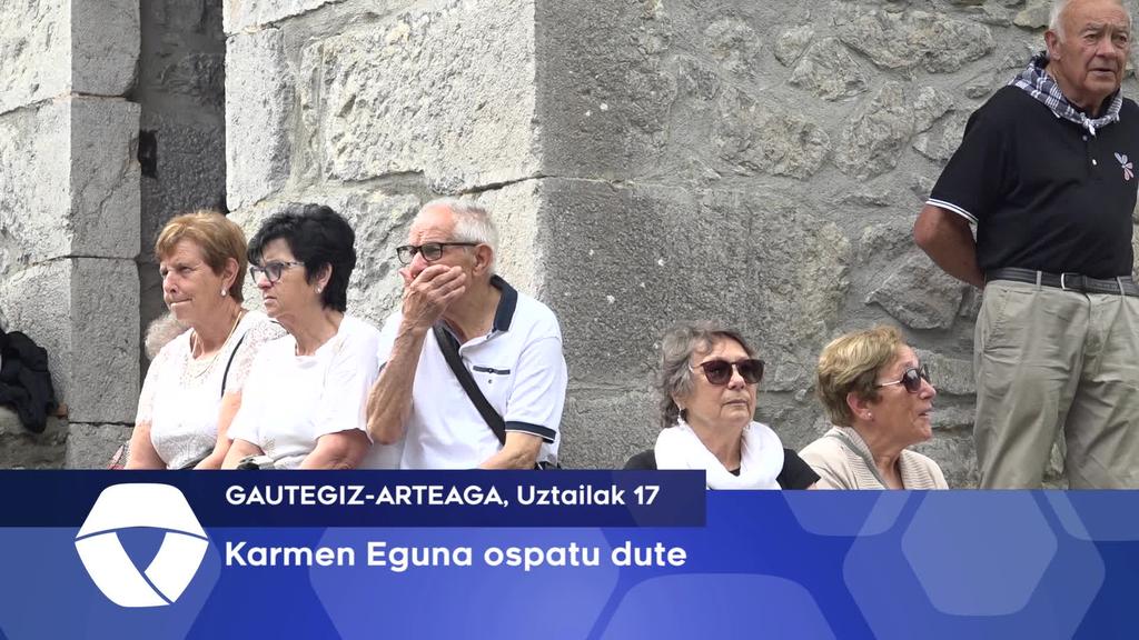 Karmen Eguna ospatu dute Gautegiz-Arteagan