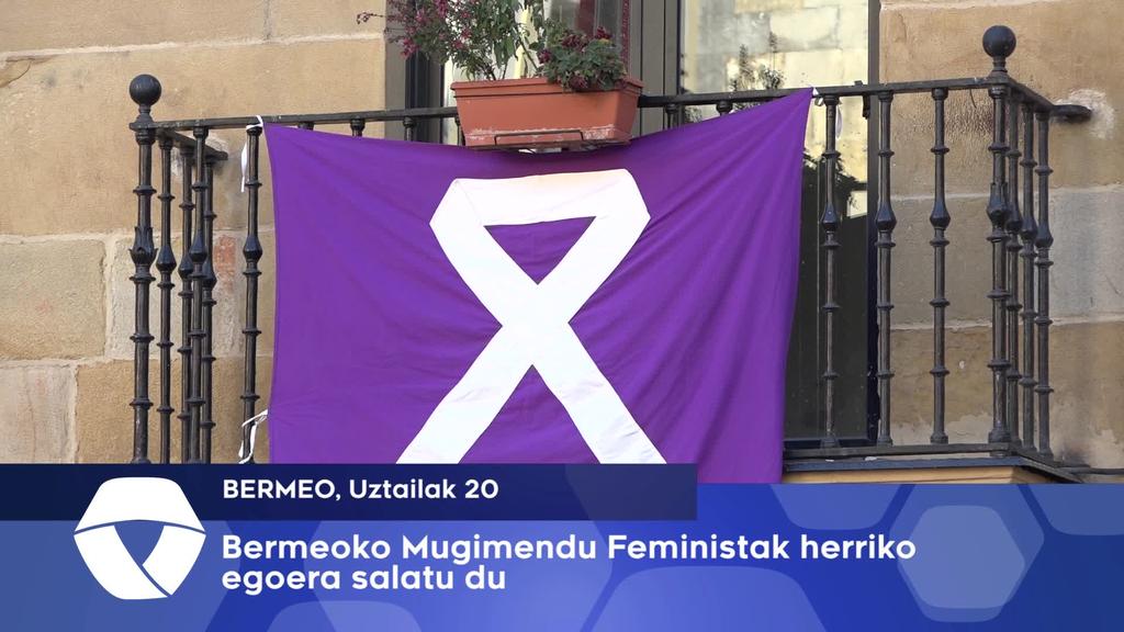 Herriko egoera salatu du Bermeoko Mugimendu Feministak