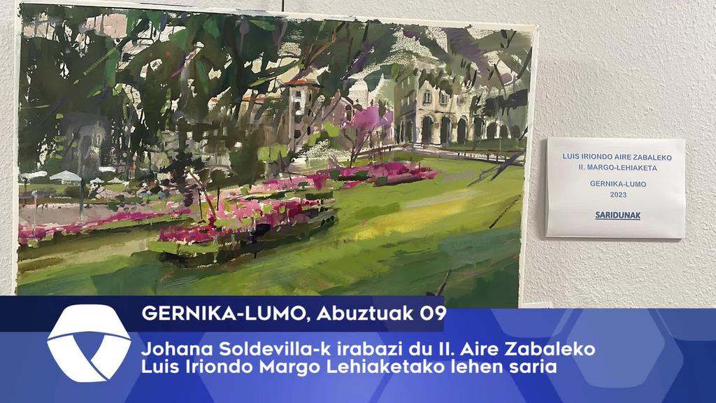 Johana Soldevilla nagusi Aire Zabaleko Luis Iriondo Margo Lehiaketan