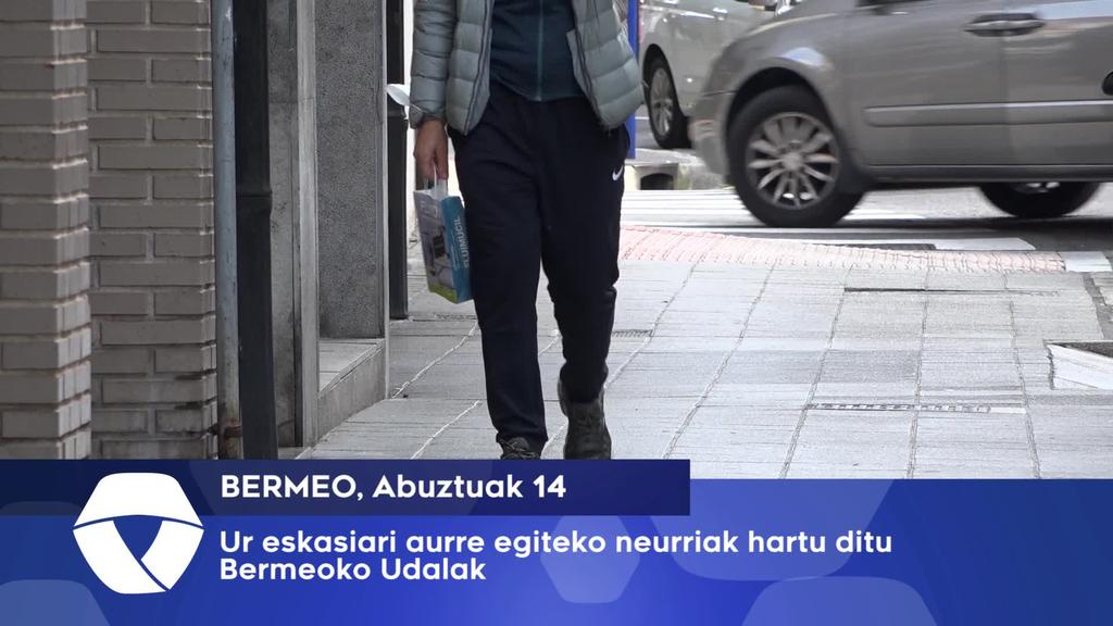 Ur eskasiari aurre egiteko neurriak hartu ditu Bermeoko Udalak