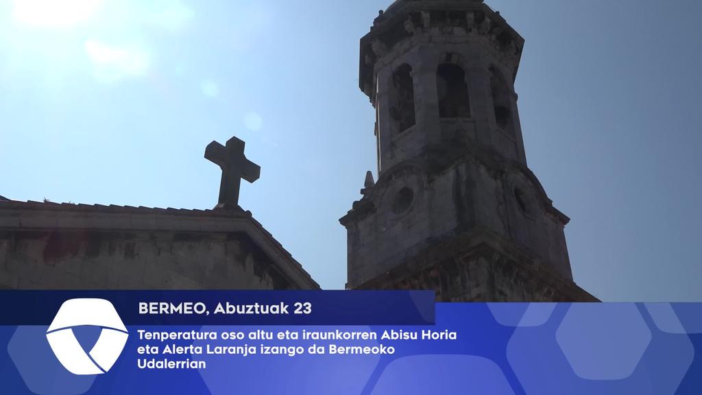 Tenperatura altuengatik alerta Laranja eta abisu horia egongo dela esan dute Bermeoko udalerrian