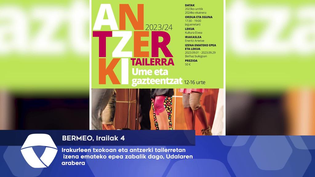 Irakurleen txokoan eta antzerki tailerretan izena emateko epea zabalik dago, Udalaren arabera