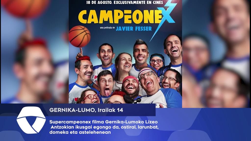 Supercampeonex filma Gernika-Lumoko Lizeo Antzokian izango da