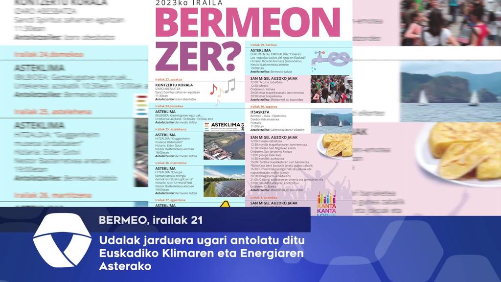 Udalak jarduera ugari antolatu ditu Euskadoko Klimaren eta Energiaren Asterako