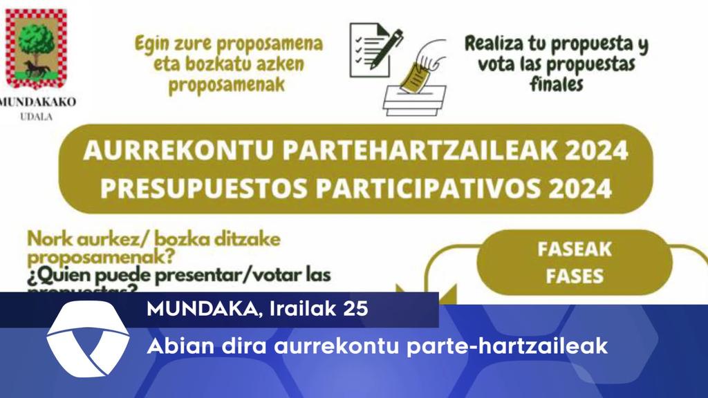 Abian dira Mundakako aurrekontu parte hartzaileak