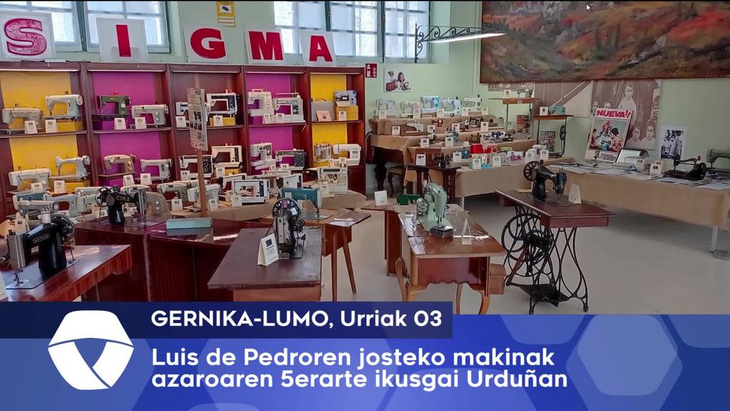 Luis de Pedroren josteko makinen erakusketa ikusgai da azaroaren 5era bitartean Urduñan