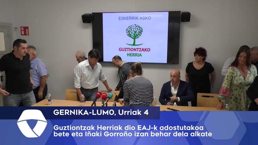 Guztiontzat Herriak esan du adostutakoa bete eta EAJ-k Iñaki Gorroño onartu behar duela alkate