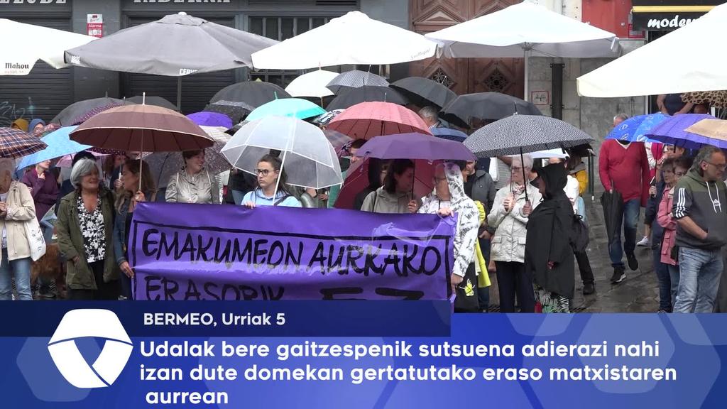 Udalak bere gaitzespenik sutsuena adierazi nahi izan dute domekan gertatutako eraso matxistaren aurrean