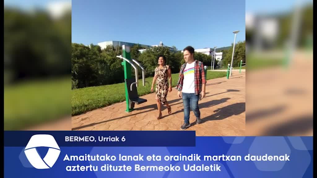 Amaitutako lanak eta oraindik martxan daudenak bisitatu dituzte Bermeoko Udaletik