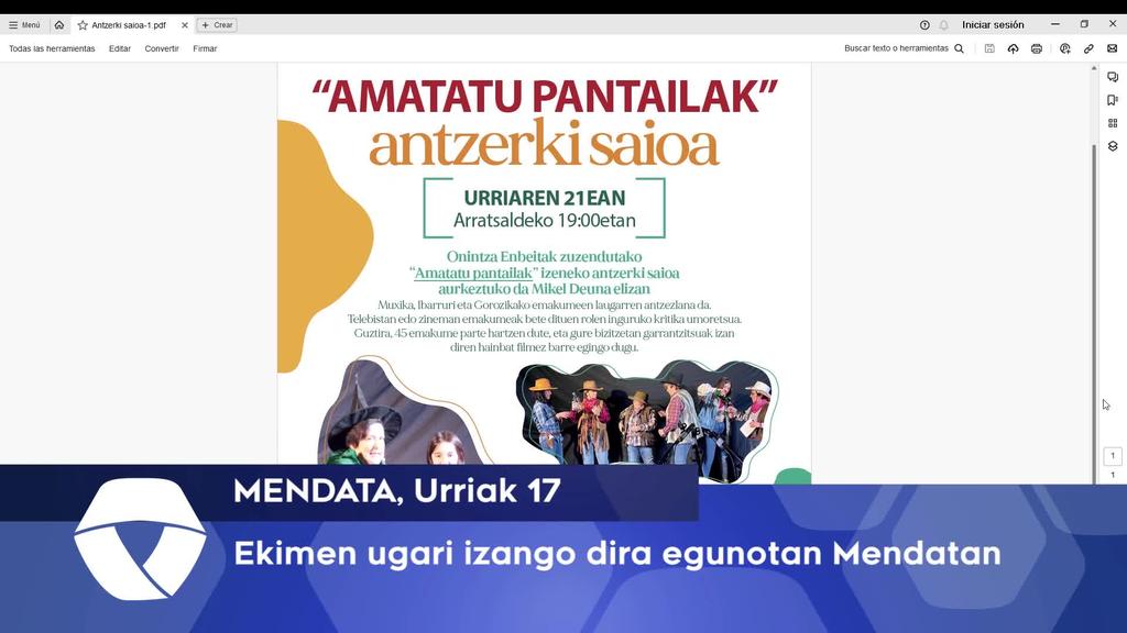Ekimen ugari izango da egunotan Mendatan