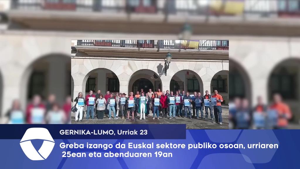 Greba izango da Euskal sektore publiko osoan