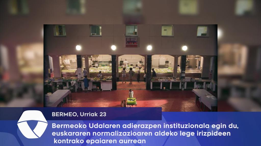 Bermeoko Udalaren adierazpen instituzionala egin du, euskararen normalizazioaren aldko lege irizpideen kontrako epaiaren aurrean
