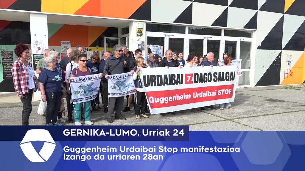 Guggenheim Urdaibai Stop manifestazioa izango da urriaren 28an