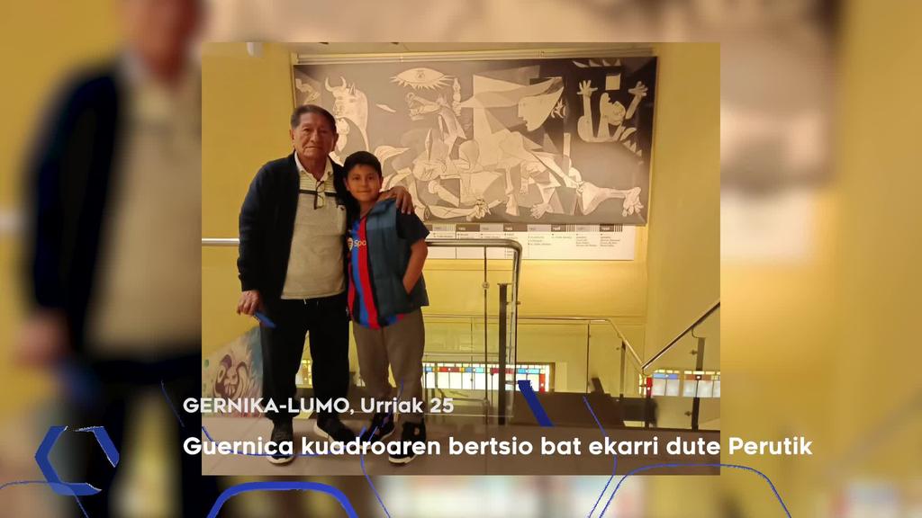 Guernica kuadroaren bertsio bat ekarri dute Perutik